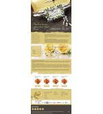 Шаблон сайта оформление цветами, свадебные букеты